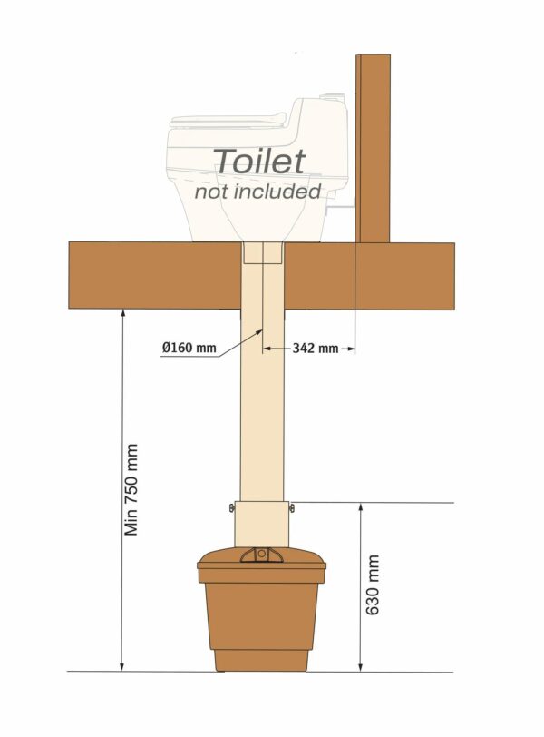 Villa Extend accessory kit diagram and measurements