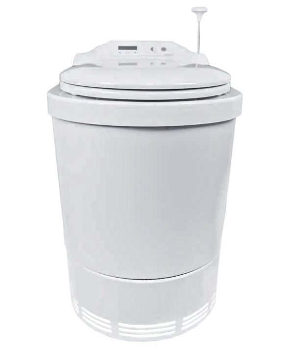 Separett Family II electric incinerating toilet. Front on image
