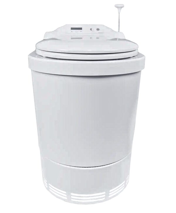Separett Family II electric incinerating toilet. Front on image