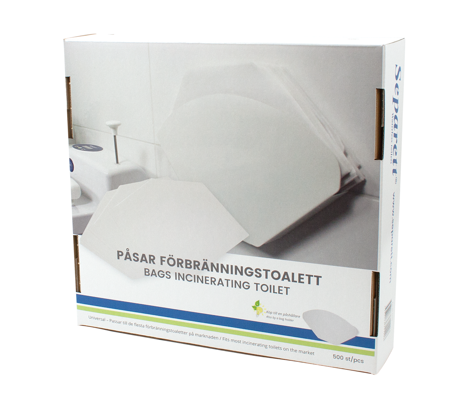 Bags Separett for incinerating toilet 500 Pcs WooWoo Waterless and