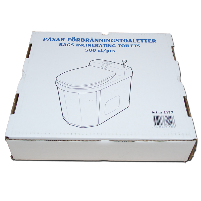 Bags Separett for incinerating toilet 500 Pcs WooWoo Waterless and