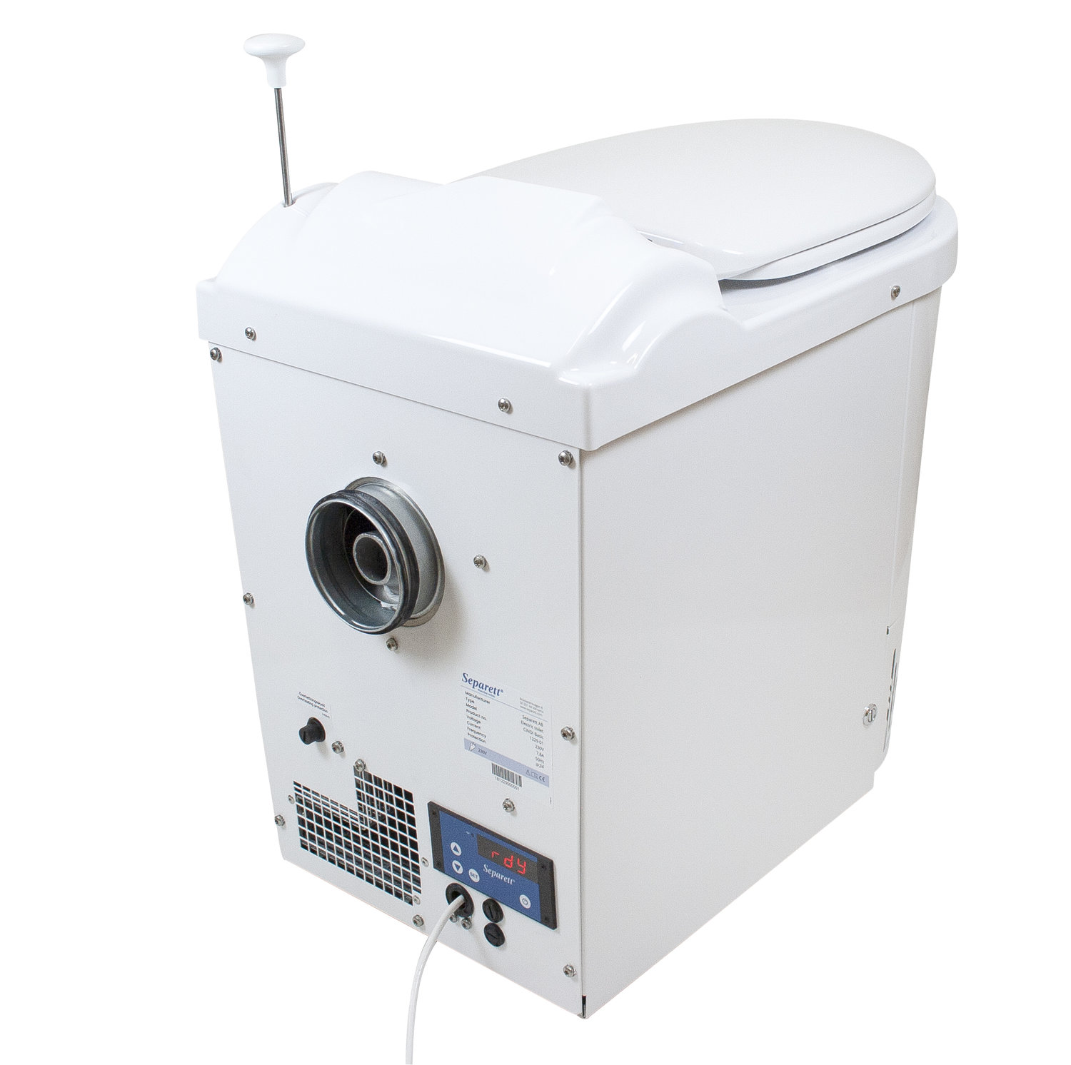 Separett CINDI Basic Incinerating Toilet WooWoo Waterless and