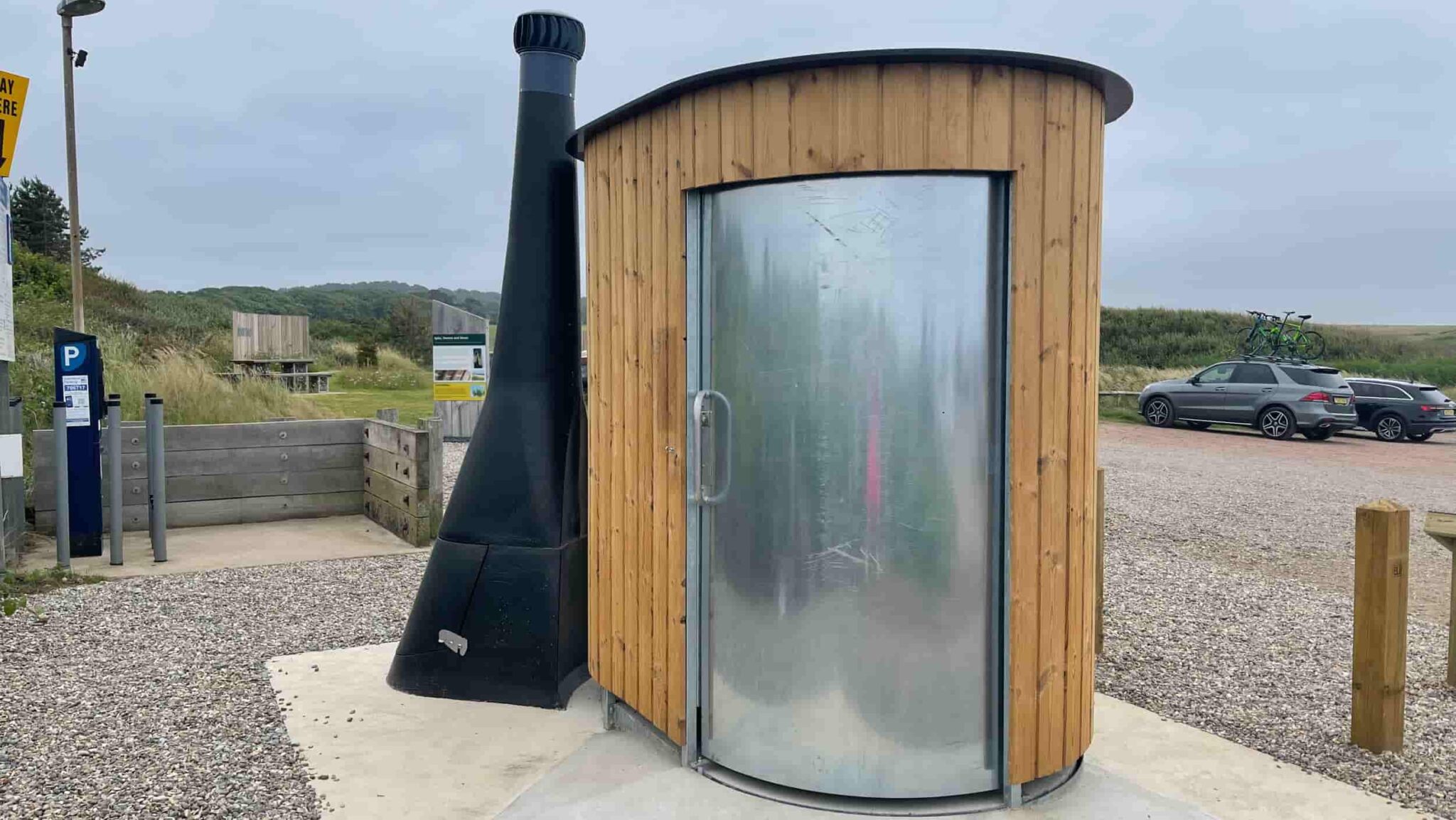 Weybourne Beach Car Park adds a second Kazuba waterless toilet WooWoo