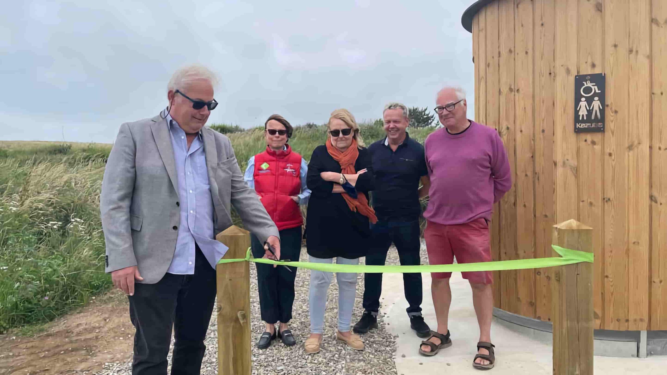 Opening ceremony of the Kazuba KL2 on Weybourne beach car park, supplied by WooWoo Waterless Toilets