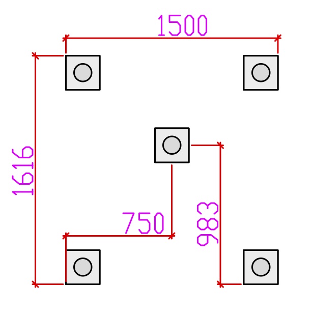 GT Cabin Foundation drawing