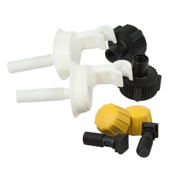 Replacement toilet seat attachments for Separett