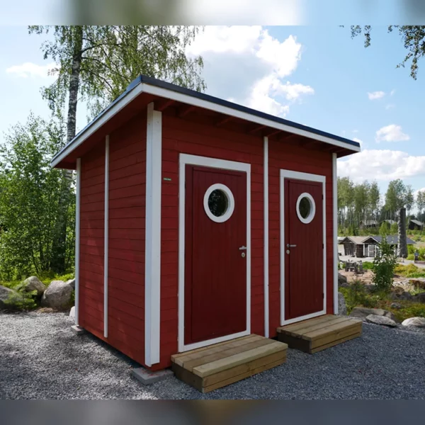 WooWoo GT Double Cabin composting toilet building