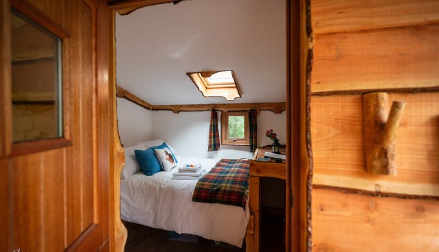 Bedroom within a Dreamcatcher Cabin