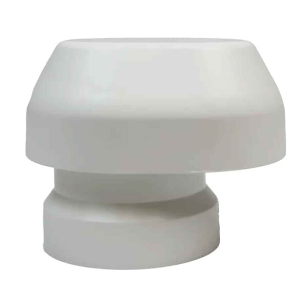Separett vent cowl with insect mesh for 75mm vent pipe