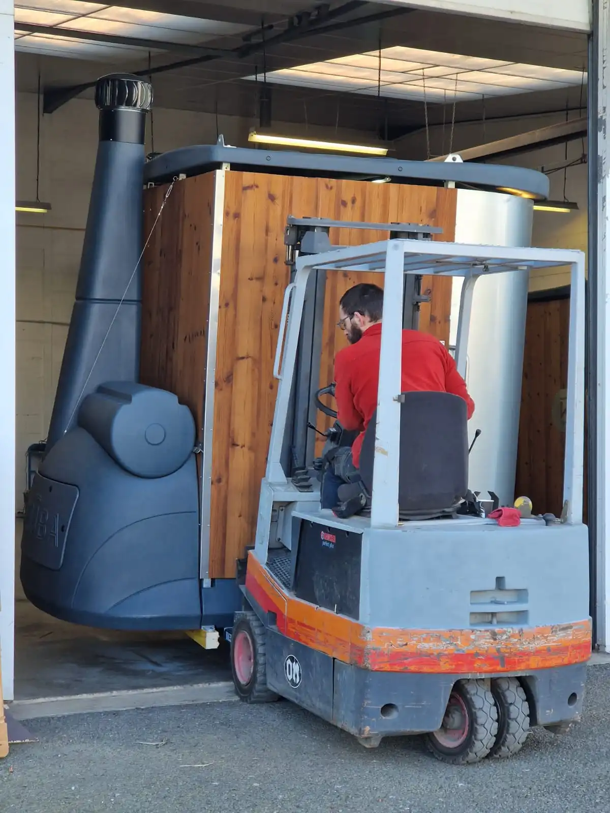 Kaab on a forklift