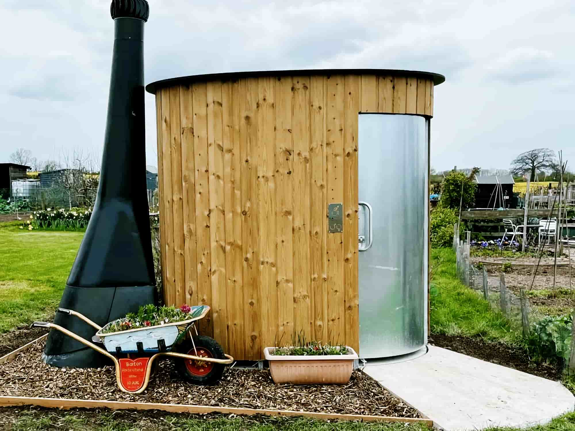 Kazuba KL2 waterless toilet at Barton Allotments