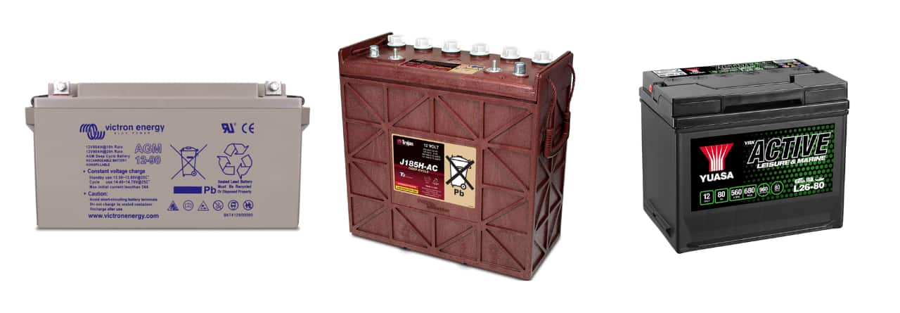 Different types of batteries for small scale solar systems