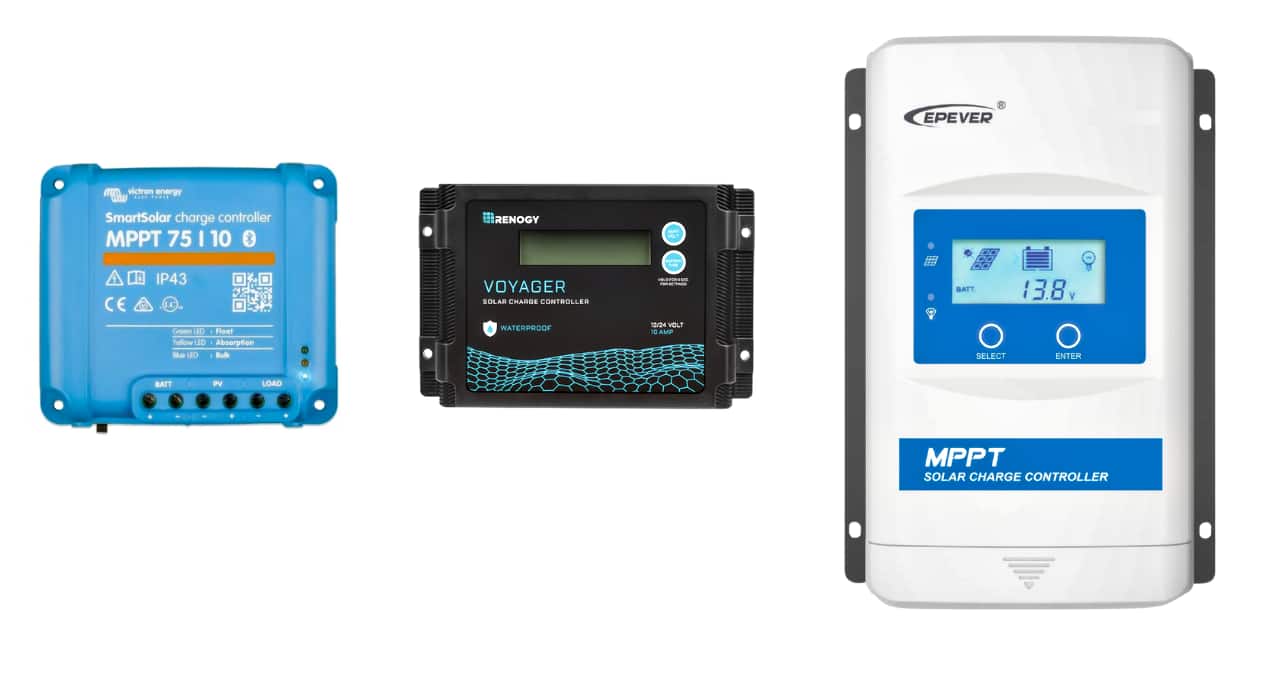 Different types of solar charge controllers for small scale solar pv installations in the UK