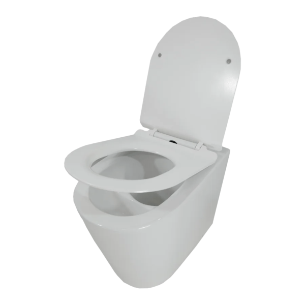 Hanko. Urine diverting porcelain toilet pedestal