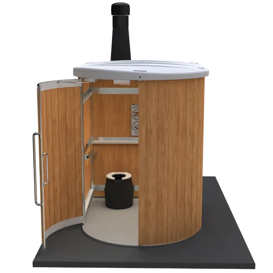 KL4 render from the front with door open