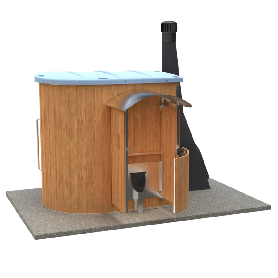 KL4 cabin with urinal render view from the front